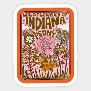 Indiana Wildflowers Sticker